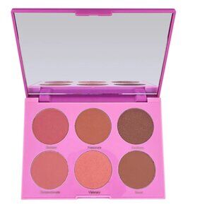 NWT Realher You Are Brilliant Pro Blush Pallete 6 Shade Dual Finish Blushes